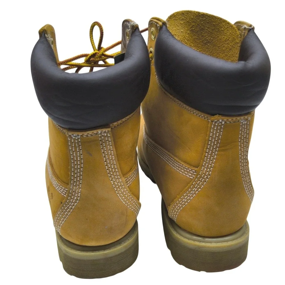 Timberland 6 Inch Premium Waterproof Boots‎ Wheat Nubuck Leather Mens Work Boots